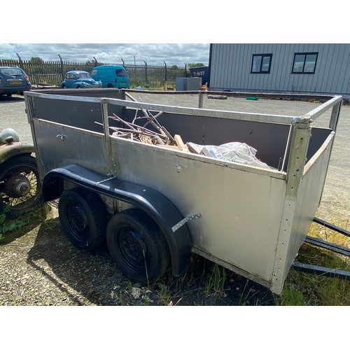 372 - A double axle trailer, 250