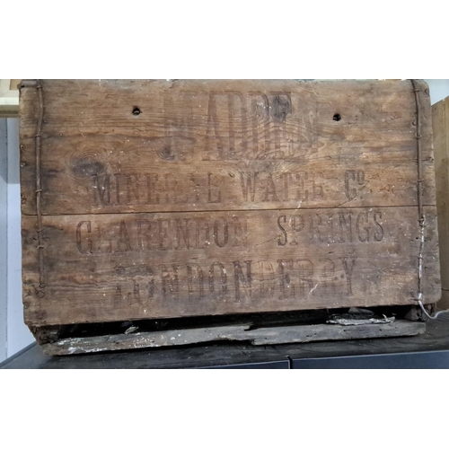 134 - Vintage wooden crate, featuring the inscription 