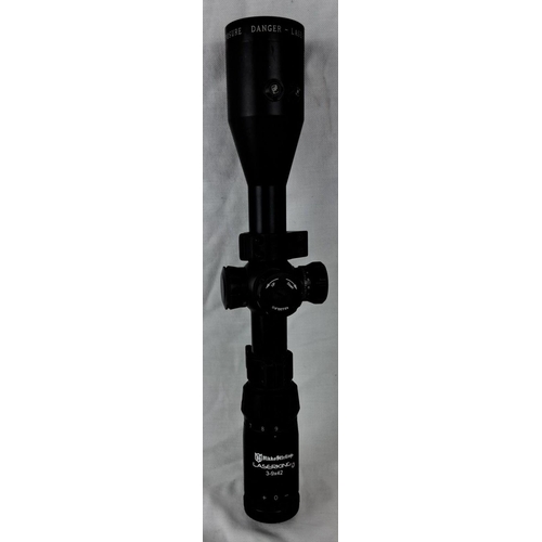 20 - Nikko Stirling LaserKing 3-9x42 Riflescope. Adjustable magnification with laser exposure warning, pr... 