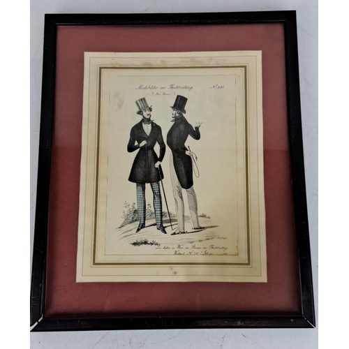 22 - Framed lithograph titled 