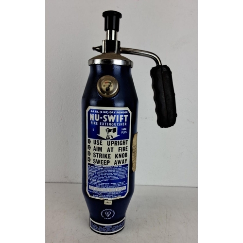 Vintage Nu-Swift 4.4 lb (2 kg) dry powder fire extinguisher with