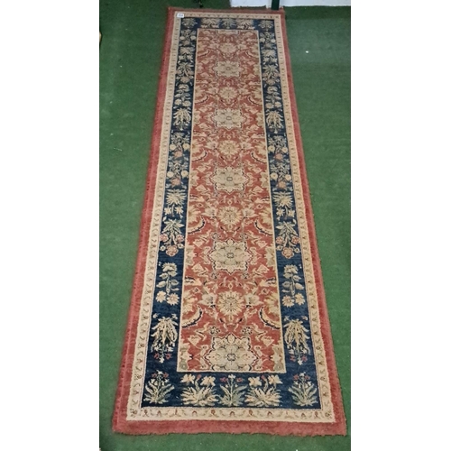 434 - Oriental Weavers Ziegler Runner, made in Egypt. It features intricate floral patterns with red, blue... 