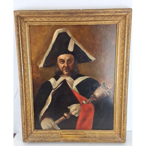 436 - Oil painting of William Catt (Hastings). Traditional style with an elaborately carved gold frame, fe... 