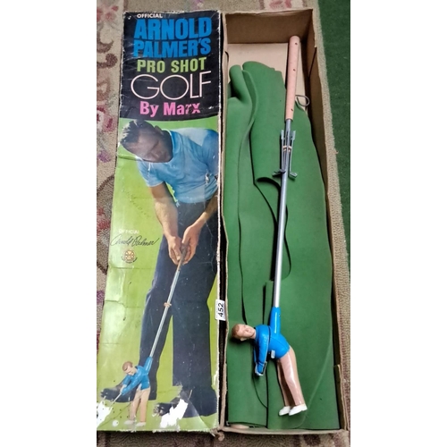 452 - Arnold Palmer's Pro Shot Golf by Marx. Includes an authentic Arnold Palmer figurine and putting gree... 