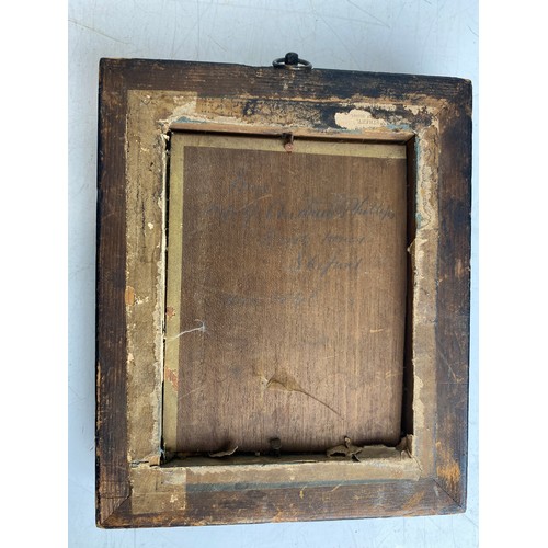 125 - An antique framed watercolour portrait of a woman. The artwork features detailed attire and delicate... 