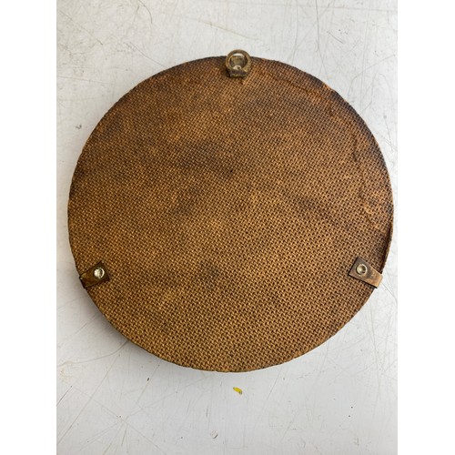 133 - Antique hand-painted miniature portrait  The portrait features a young man in early 19th-century att... 