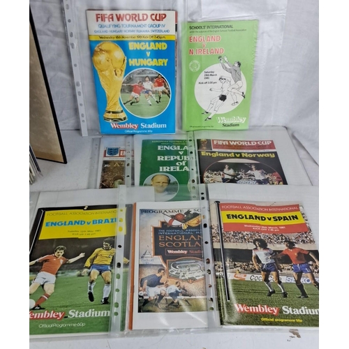 19 - A large collection of football match programmes. The collection is predominately from Wembley Stadiu... 