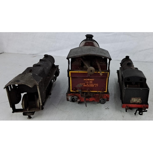 30 - Two vintage Hornby Meccano Ltd. model trains, including LMS Type 101, and another all produced in En... 