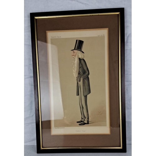 72 - Framed lithograph from Vanity Fair, 