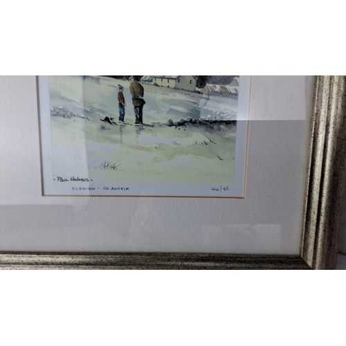 85 - A framed print by Paul Holmes, titled 