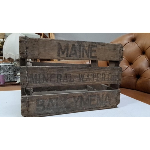 504 - Rustic wooden crate with 