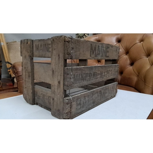 504 - Rustic wooden crate with 