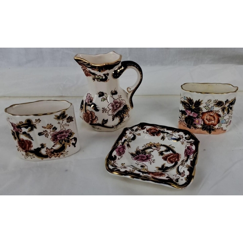 96 - The set includes a Mason's Mandalay England Patent Ironstone. The set features a small pitcher, squa... 