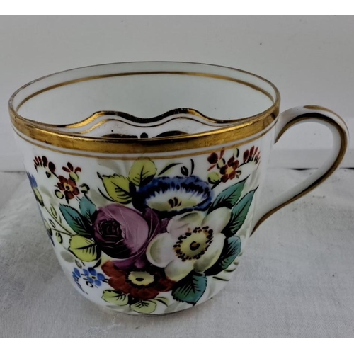 23 - A stunning Victorian hand painted Moustache Cup, dated 1880.