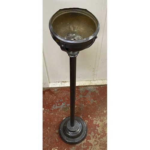 1 - A vintage metal standard oil lamp base.