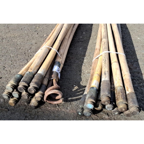 27 - 2 sets of vintage drain rods.