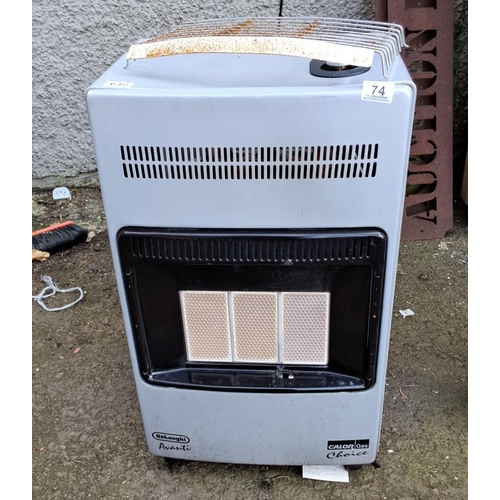 74 - DeLonghi Avanti gas heater, model Calor Gas Choice, portable and freestanding.