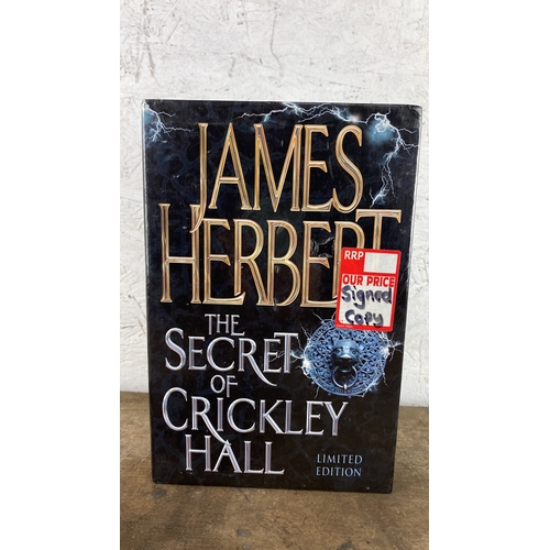 121 - James Herbert - The Secrets of Crickley Hall, signed copy.