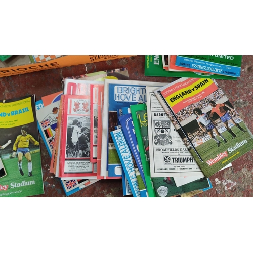 472 - Collection of over 40 football match programs, including notable fixtures such as Celtic vs. Tottenh... 