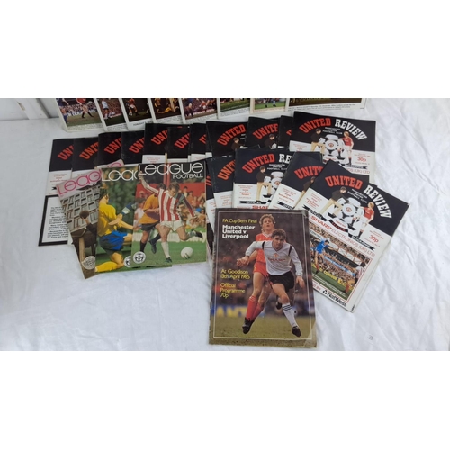 21 - Mixed lot of football programmes, including multiple 