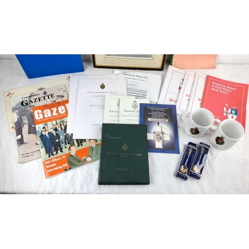 76 - Mixed lot of Royal Ulster Constabulary memorabilia, including manuals, photographs, magazines, cerem... 