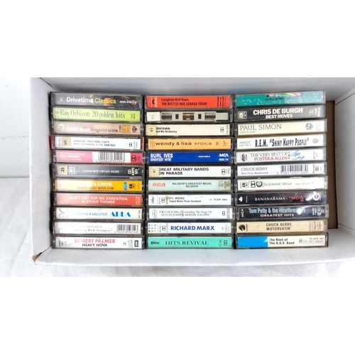 114 - Collection of vintage music cassette tapes featuring artists such as Chris de Burgh, Paul Simon, R.E... 