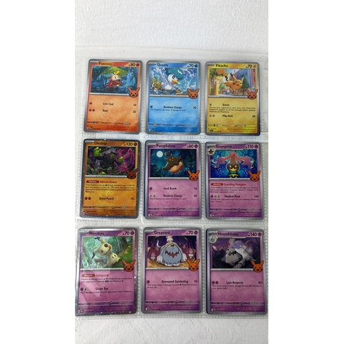 39 - Pokémon full set of 30 Trick or Treat TCG cards features characters such as Mimikyu, Gengar, Umbreon... 