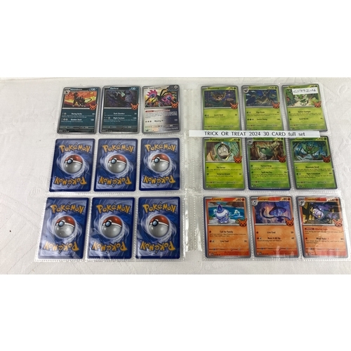 39 - Pokémon full set of 30 Trick or Treat TCG cards features characters such as Mimikyu, Gengar, Umbreon... 