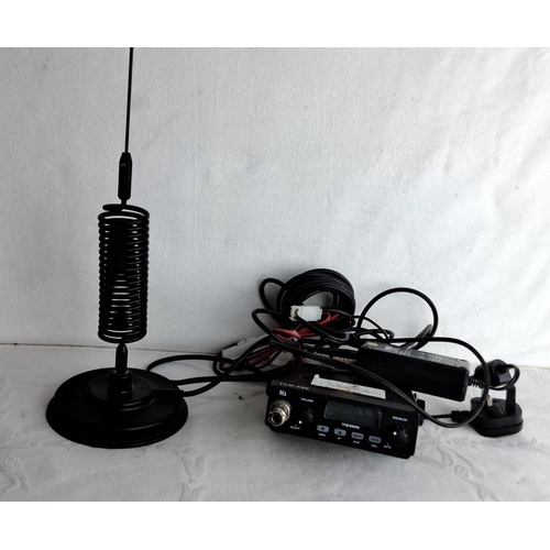 313 - TTI TCB-550N CB radio includes adjustable volume and squelch, and comes with an antenna and power ca... 