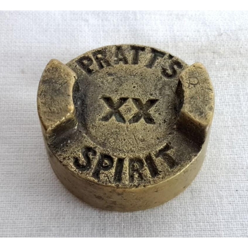 316 - Vintage Pratt's Spirit bronze cap, marked 