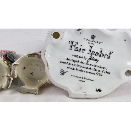 10 - A limited edition Coalport figure 'Fair Isabel' and more.