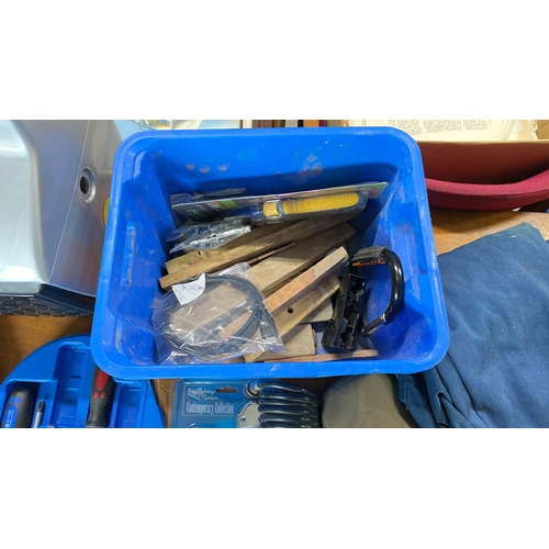 433 - Mixed lot including Playmate Igloo cooler, tool set, assorted tools, and Ashley Norton Contemporary ... 