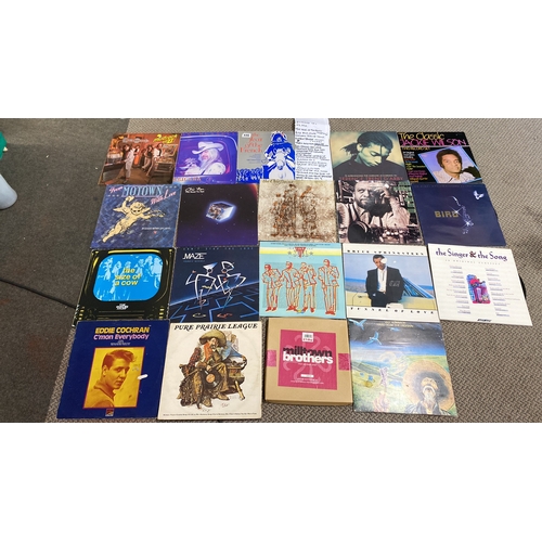 446 - Lot of mixed LPs, including Chris Rea, Bruce Springsteen, Van Morrison, and Terence Trent D'Arby. Va... 