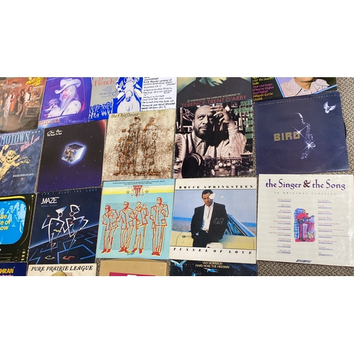 446 - Lot of mixed LPs, including Chris Rea, Bruce Springsteen, Van Morrison, and Terence Trent D'Arby. Va... 