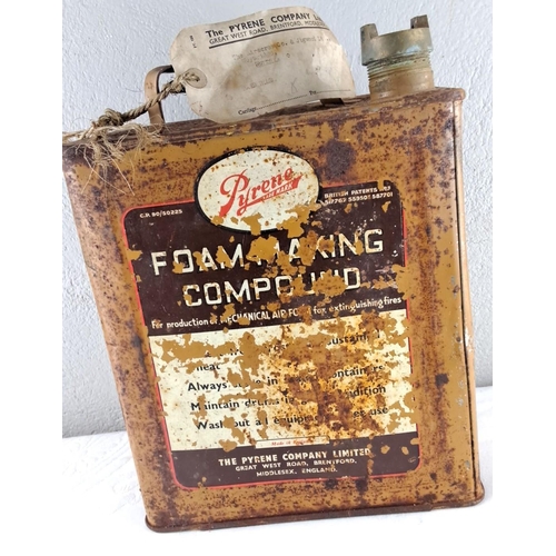 40 - Vintage Pyrene Foam Making Compound tin, approximately mid-20th century, from The Pyrene Company Lim... 