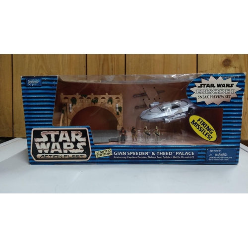 449 - Star Wars Episode I Action Fleet Gian Speeder & Theed Palace set by Galoob. Released 1999.