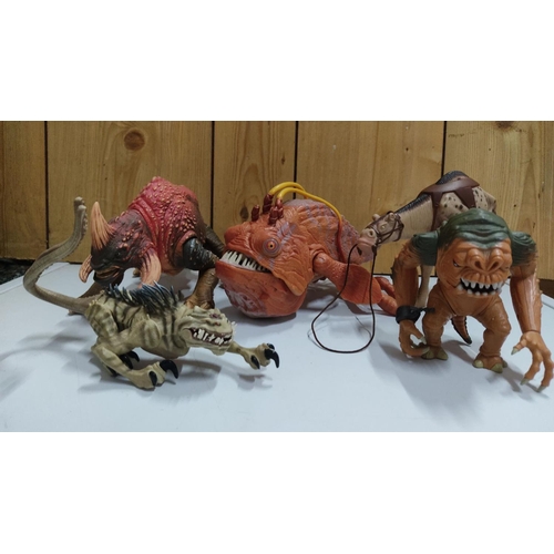 458 - Set of 5 Hasbro figurines, featuring fantastical creatures. Manufactured in China.