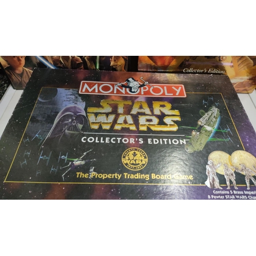 470 - Collection of Star Wars board games, to include Monopoly and Trivial Pursuit Collector's Editions, f... 