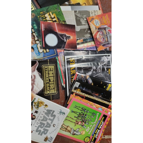 473 - Collection of Star Wars memorabilia, including various magazines, booklets, and promotional material... 