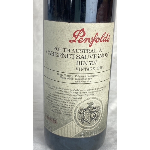 103 - Penfolds South Australia Cabernet Sauvignon, Bin 707, Vintage 1996, aged in American oak.