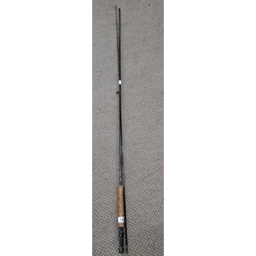 14 - Scottish Carbo Regal trout fly rod, featuring cork handle and thistle emblem.