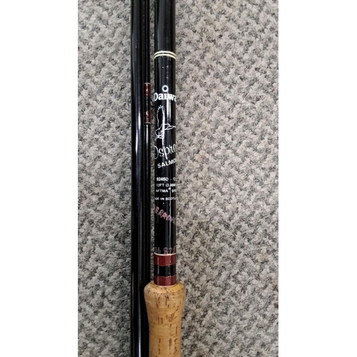 16 - Daiwa Osprey salmon fishing rod, 12ft (3.66m), model 9245D, cork handle, Scottish-made.