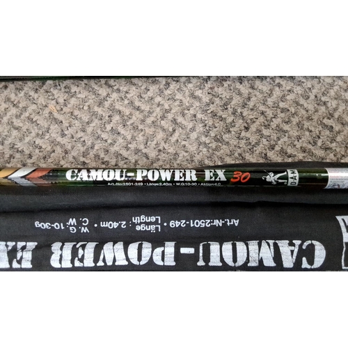 17 - DAM Camou-Power EX 30 fishing rod, 2.40m length, 10-30g weight range, includes original protective c... 