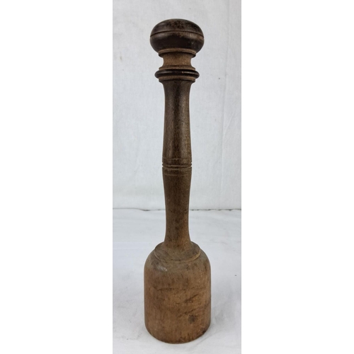 38 - Vintage wooden Irish potato masher.