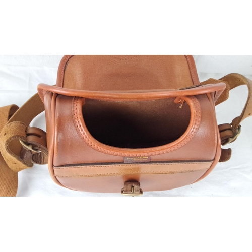 62 - Parsons & Son leather satchel, Birmingham features a classic design with an adjustable strap and bra... 