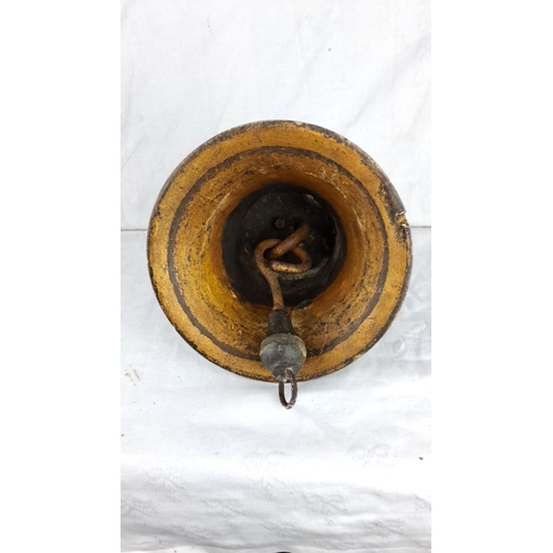 79 - Antique Bronze ship's bell, featuring a classic design with visible mounting bracket.