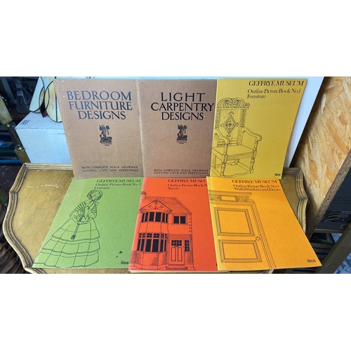 212 - Set includes Bedroom Furniture Designs, Light Carpentry Designs, and Geffrye Museum Outline Picture ... 