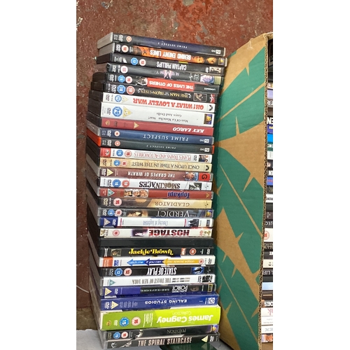 263 - Large collection of DVDs, including film collections and various genres such as thriller, drama, and... 