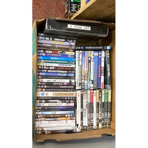 263 - Large collection of DVDs, including film collections and various genres such as thriller, drama, and... 