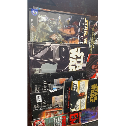 301 - Star Wars memorabilia collection features books and magazines, including titles from 